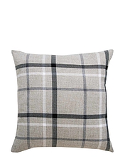 Hudson Check Filled Cushion Blue