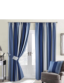 Seville Curtains Blue