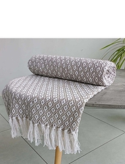 Eden Cotton Throw Charcoal