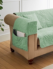 Sofia Quilted Armcaps Green