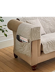 Sofia Quilted Armcaps Taupe