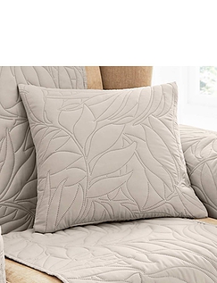 Sofia Quilted Cushion Covers Taupe