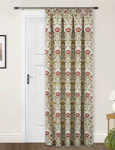 Vermont Jacquard Chenille Lined Door Curtain