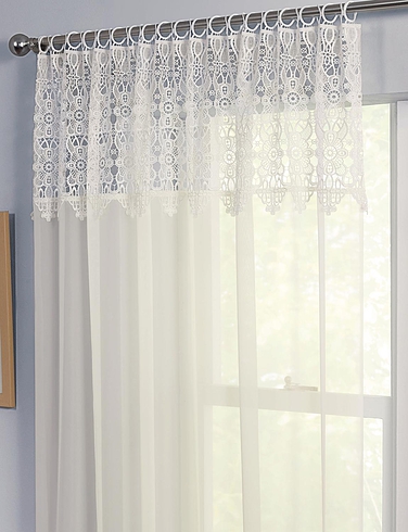 Louise Macrame Top Voile Panel