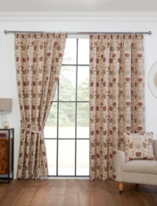 Aylesbury Jacquard Lined Curtains Natural