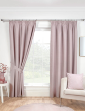 Eclipse Total Blackout Curtains Blush Pink