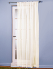 Plain Voile Panel Cream