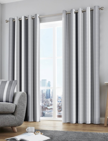 Whitworth Eyelet Lined Curtains