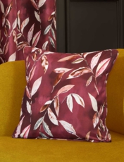 Madrid Filled Cushion Burgundy