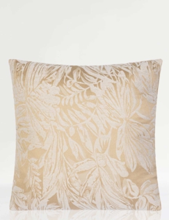 Botanic Chenille Filled Cushion Cream