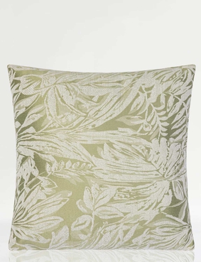 Botanic Chenille Filled Cushion Cream
