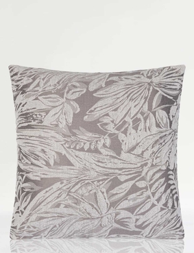 Botanic Chenille Filled Cushion Cream