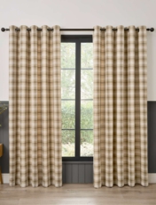 Everett Eyelet Curtains Grey
