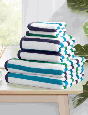 Amalfi 6 Piece Towel Bale Blue