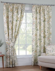 Cleo Lined Curtains Green