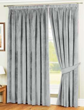 Lined Thermal Velour Curtains Gold