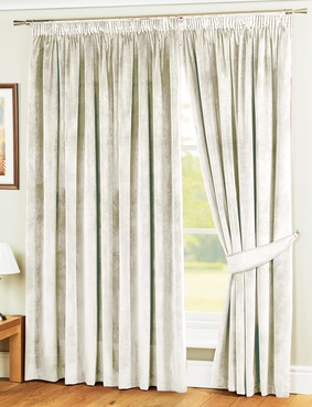 Lined Thermal Velour Curtains Gold