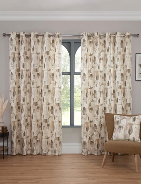 Bamford Lined Eyelet Curtains Cobalt