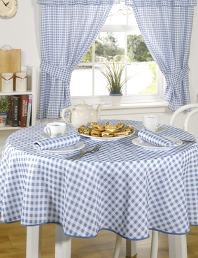 Molly Gingham Tablecloth Beige