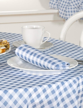Molly Gingham Set of 4 Napkins Beige
