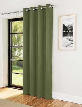 Supersoft Satin Door Curtain Beige