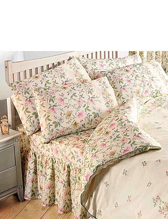 Cottage Garden Fitted Valance Sheet - MULTI