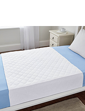 Discreet Quilted Waterproof Protector White