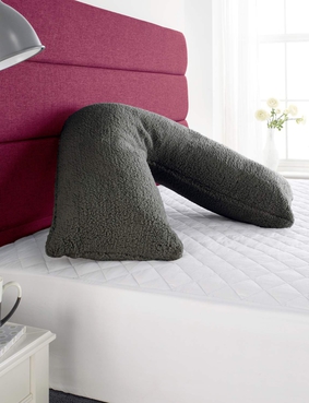 Downland Teddy Fleece V Pillow Blush Pink