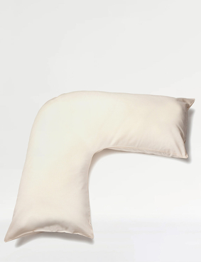 Belledorm Superfine 200 Count Percale Poly Cotton V Pillowcase Blue