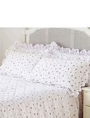 Rosebud Pillowsham Pair Pink