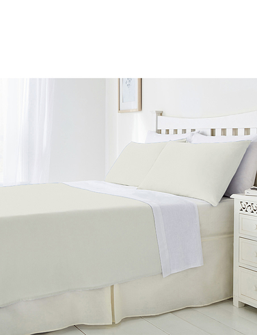 Plain Poly Cotton Fitted Valance Sheet