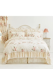 Vantona Charlotte Quilt Cover Set Cream