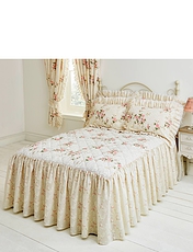 Vantona Charlotte Quilted Bedspread Cream