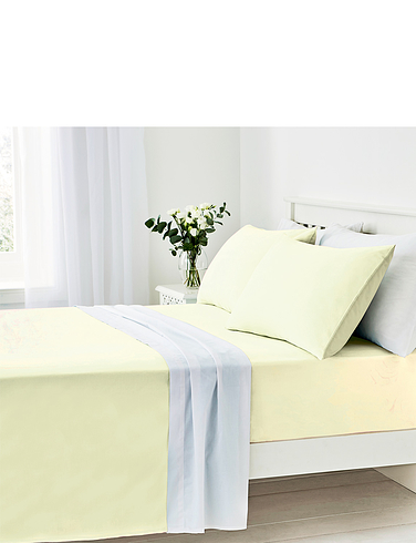 Easy Care 180 Thread Count Cotton Fitted Sheet 12 Inch