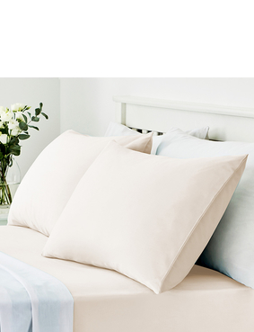 Vantona Easy Care 180 Thread Count Cotton Housewife Pillowcases Blue