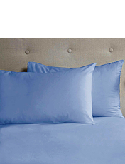 Percale Pillowcase Pair Blue