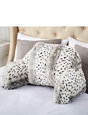 Downland Snow Leopard Cuddle Cushion Grey