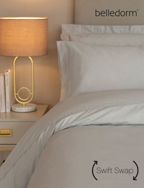 Belledorm Egyptian Cotton 200 Thread Count Duvet Cover Blue