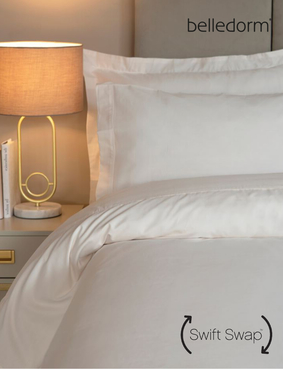 Belledorm Egyptian Cotton 200 Thread Count Duvet Cover Blue