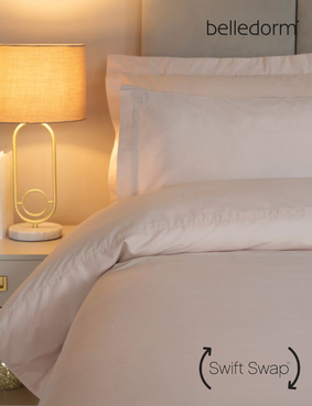 Belledorm Egyptian Cotton 200 Thread Count Duvet Cover Blue