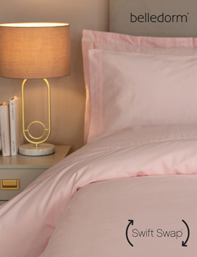 Belledorm Egyptian Cotton 200 Thread Count Duvet Cover Blue