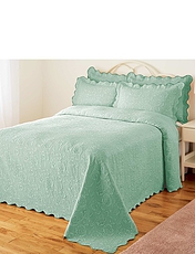 Anastasia Jacquard Bedspread Cream