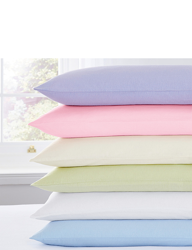 Plain Dyed Napguard Flannelette Pillowcase