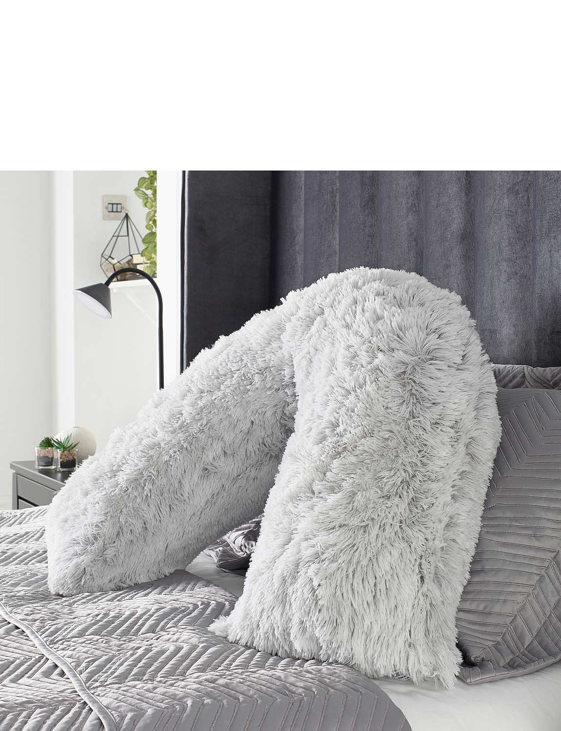 Faux Fur V Shape Pillow Chums