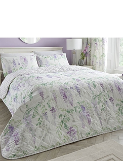 Wisteria Quilted Bedspread Lilac