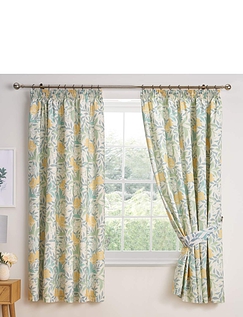 Sandringham Lined Curtains Yellow
