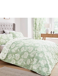 Chrysanthemum Bedspread Green