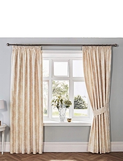 Imelda Lined Curtains Ivory