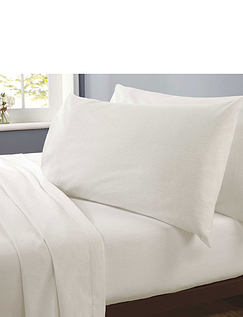 Plain Microfibre Sheet Set - Cream