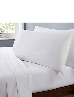 Plain Microfibre Sheet Set - White